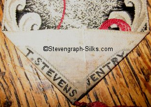 Stevens logo on the reverse pointed end of this bookmark