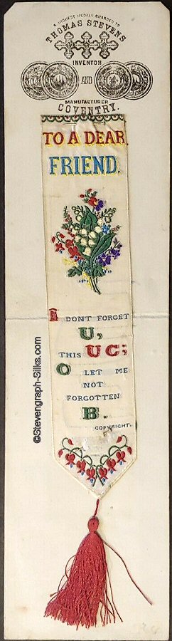 Bookmark with words and letters to sound as words