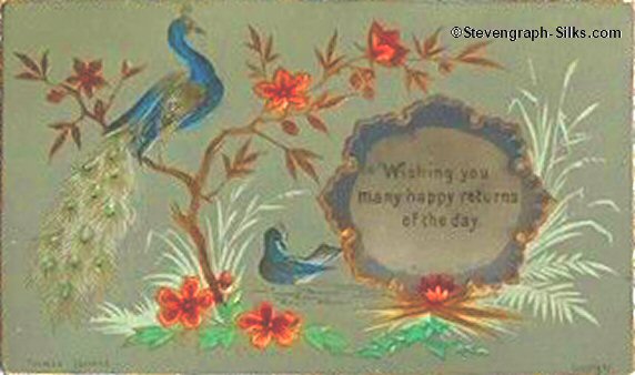 Japanese style printed card - Wishing you many happy returns of the day