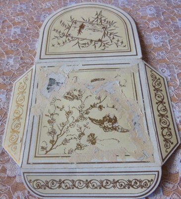 view of back of the envelope of this printed card