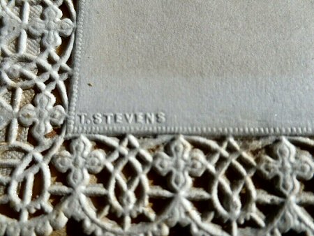 embossed STEVENS name on front card