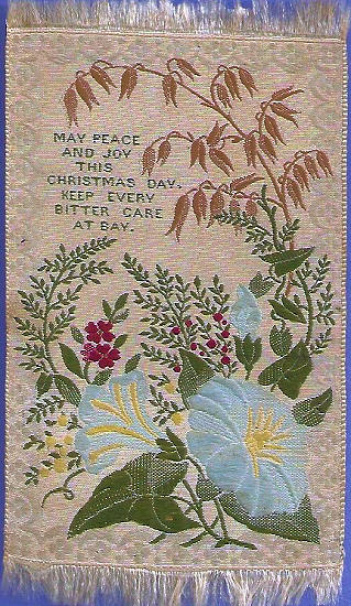 Rectangular Silk - " May peace and joy this Christmas day "