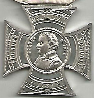 front side of medal