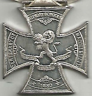 reverse side of medal