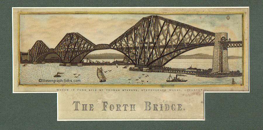 Forth Bridge in Scotland, still under construction, circa 1889