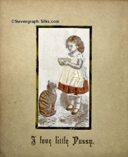 image of little girl with a cat