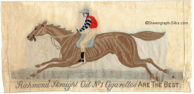 Image of cigarette label with Iroquios racehorse