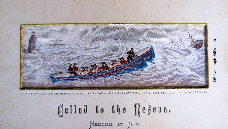 Life boat with 10 oarsmen and 3 rescuers in a wild storm, going to a sinking boat