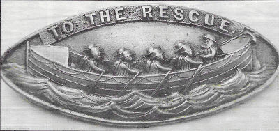 image of the badge worn by the Rescue Lifeboat Crews