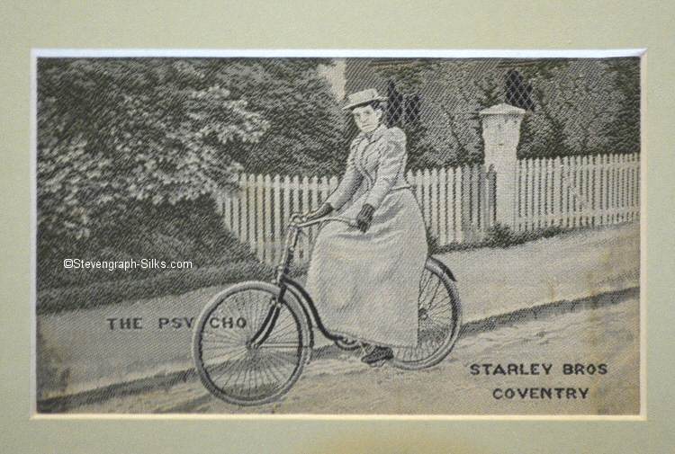 iage of lady riding a "modern" bicycle