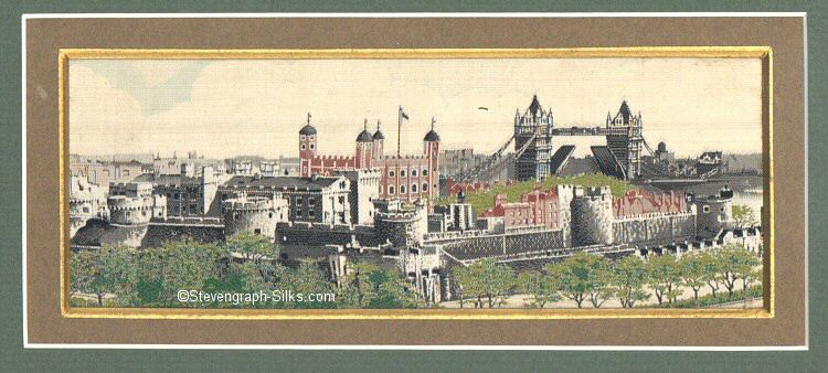 Image of The Tower of London, and Tower Bridge with the roadway open