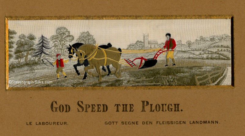 Image of normal Steven's God Speed The Plough, but with three titles printed on card mount