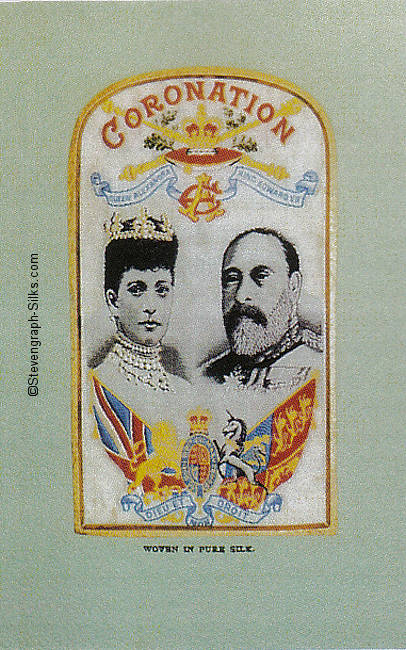Portraits of Queen Alexandra and King Edward VII, mounted in one card frame