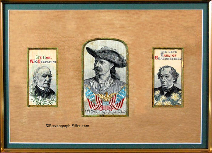 Portraits of Gladstone, Buffalo Bill & Beaconsfield