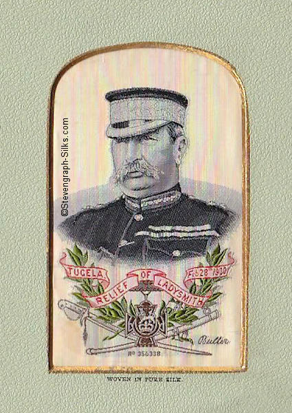 Image of General Redvers Buller, with signature on right side of image