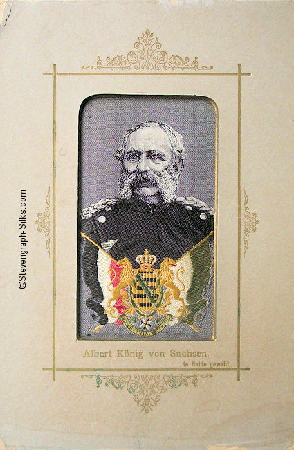 Portrait of Albert, King of Saxony, as an image of an older man
