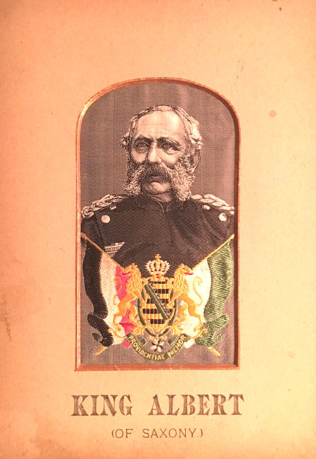 Portrait of Albert, King of Saxony, as an image of an older man