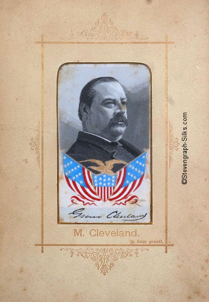 same portrait image of Mr Cleveland with continental card matt