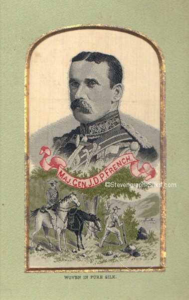 Image of mounted silk Major General J. D. P. French
