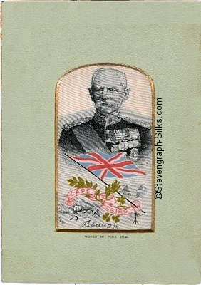 Image of Lord F Roberts with signature in the middle, below the portrait