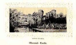 Stevens silk postcard 'Warwick Castle'