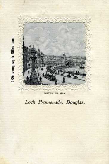 Black and white view of the Loch Promenade, Douglas, Isle of Man