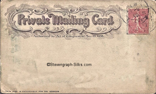 Image of reverse of this Private Mailing card