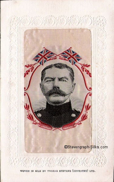 Image of the Lord Kitchener - but card and silk has no title