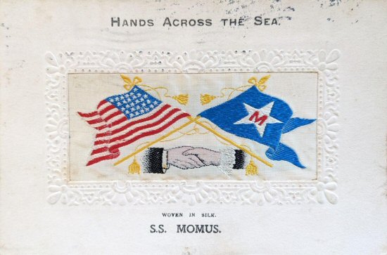 Hands Across the Sea postcard