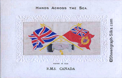 Hands Across the Sea postcard