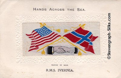 Hands Across the Sea postcard