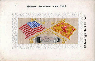 Hands Across the Sea postcard