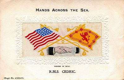 Hands Across the Sea postcard