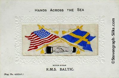 Hands Across the Sea postcard