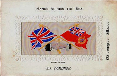 Hands Across the Sea postcard