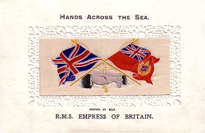 Hands Across the Sea postcard