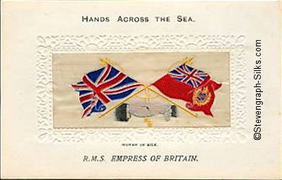 Hands Across the Sea postcard