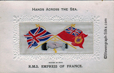 Hands Across the Sea postcard