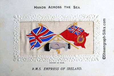 Hands Across the Sea postcard