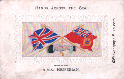 Hands Across the Sea postcard