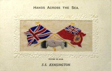 Hands Across the Sea postcard