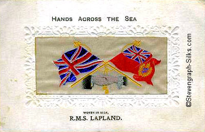 Hands Across the Sea postcard