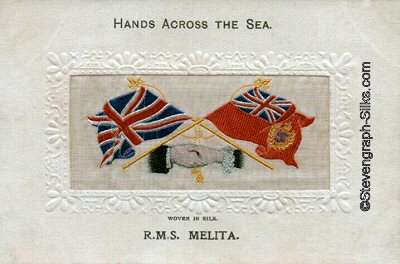 Hands Across the Sea postcard