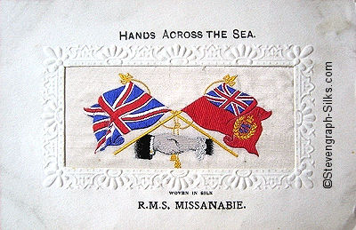 Hands Across the Sea postcard