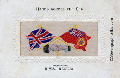 Hands Across the Sea postcard