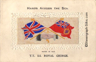 Hands Across the Sea postcard