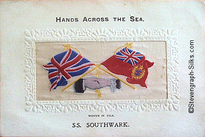 Hands Across the Sea postcard