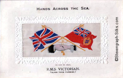 Hands Across the Sea postcard