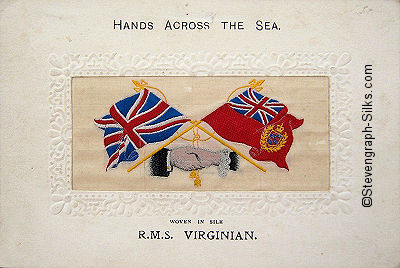 Hands Across the Sea postcard