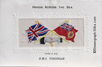 Hands Across the Sea postcard